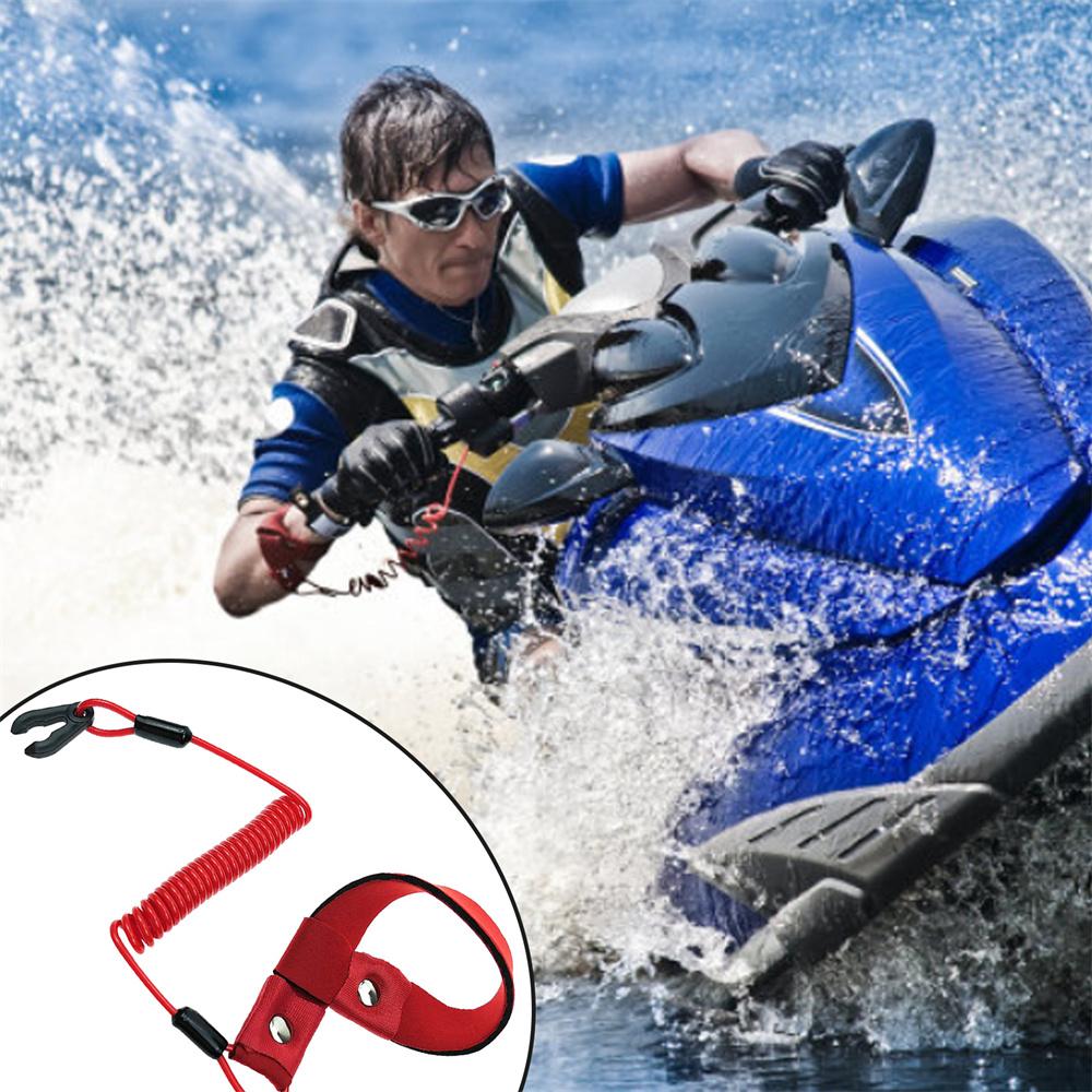 Safety Rope For Kawasaki Jet Ski JS550 82-95  PU Cord Safety Tether Lanyard