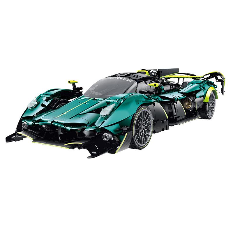 GULY 10658 Creative 1:8 RC Race Car Building Blocks MOC Technology Sports Car Supercar Model DIY Bricks Toy for Boy Adult Gift