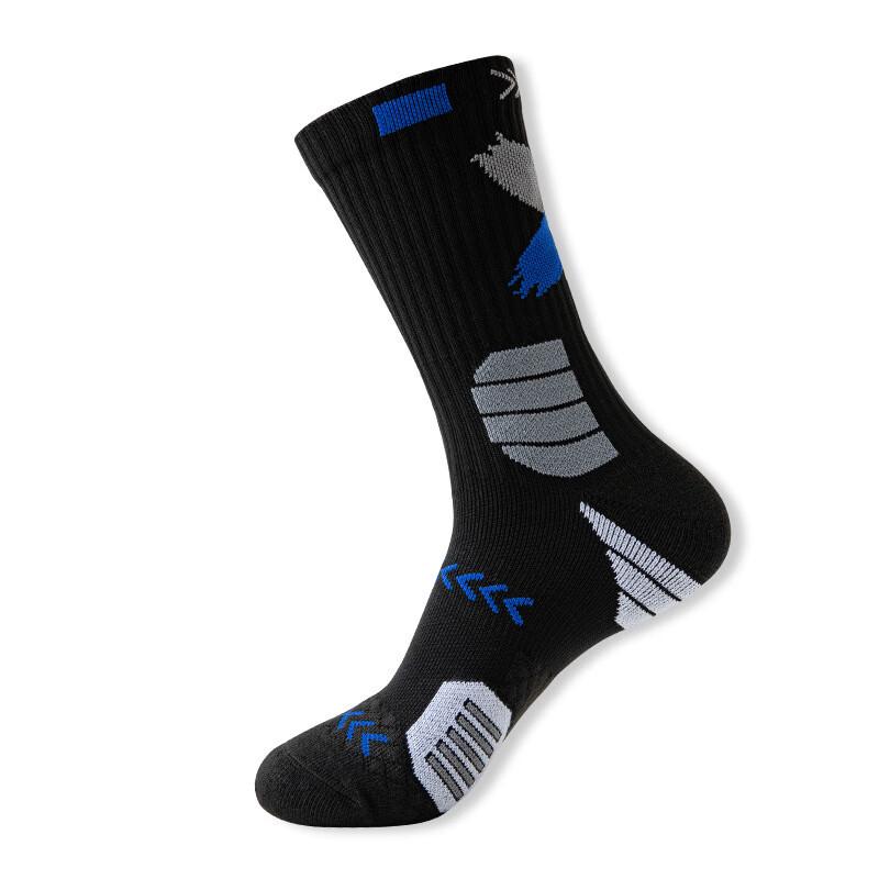 WEZHO Men's Cushioned Mid-High Sports Socks