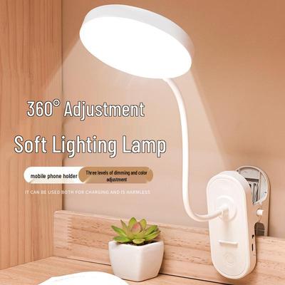 Clip-On LED Desk Lamp: Eye-Protection for Students, Dorms & Bedrooms, Ideal for Reading & Nighttime Use