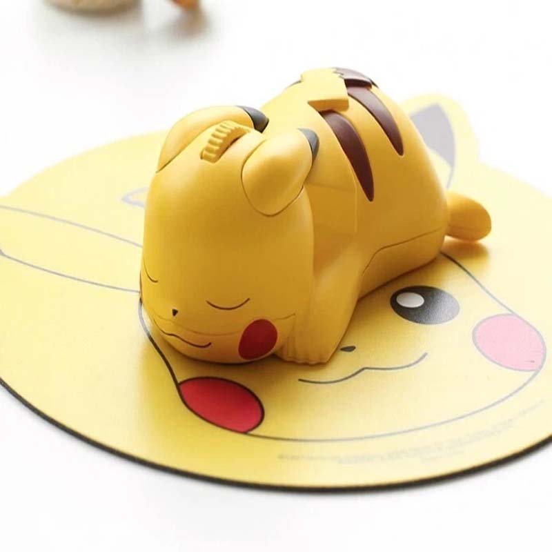 POKEMON Ekte Pikachu Figur Bluetooth-mus Trådløs Mus 1200 DPI