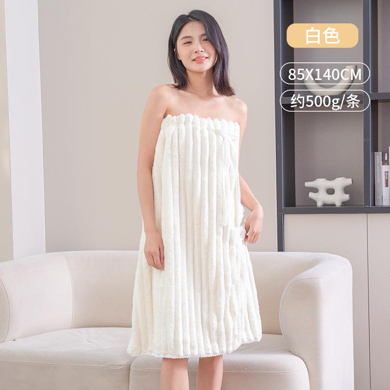 Jelly-colored Bath Dress, Thickened and Non-slip Strapless Bath Dress, Soft and Absorbent Bath Towel That Can Be Worn As a Robe