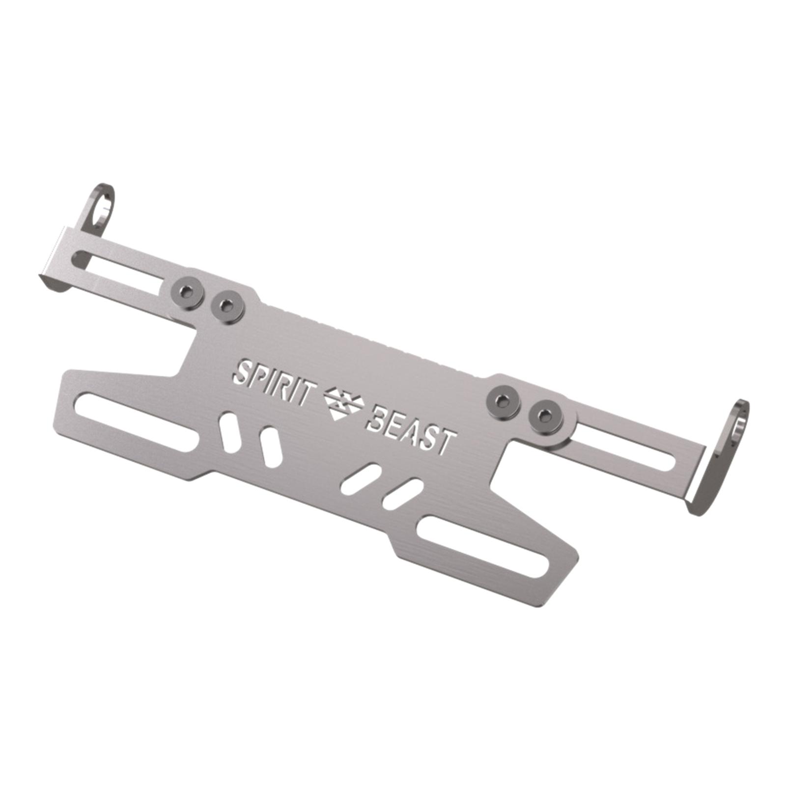 

Регулируемый держатель номерного знака электрического мотоцикла Крепежная рама задней пластины номерного знака серебряный