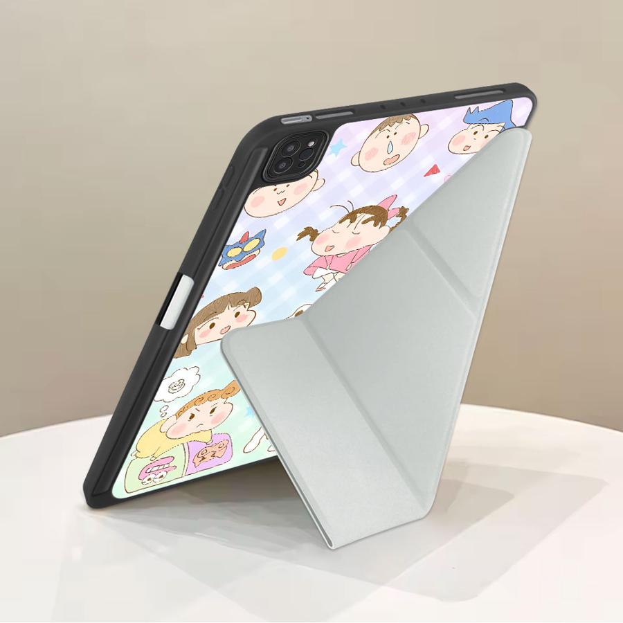 Cra-yons Shin-chans Holder Cover Tablet Case For iPad Mini 6 7 Pro 2025 Air 4 5 M3 M2 1 2 M4 11inch Pro 11th 10th 9th 8th 7th