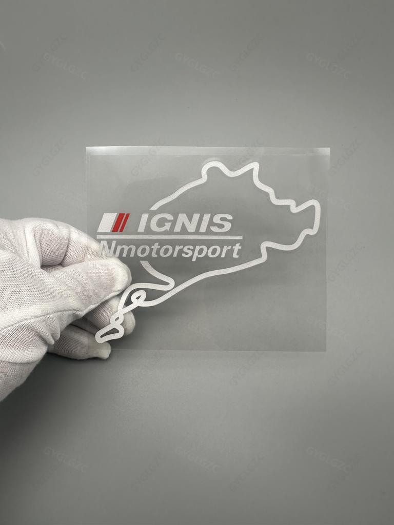IGNIS Fuel Outlet Cover Sticker, Rear Glass Sticker, Suitable for Car Models such as
