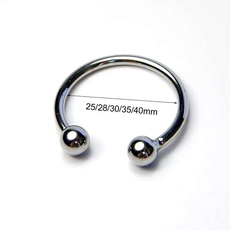 Stainless Steel Penis Ring Set – Foreskin Correction & Ejaculation Delay Cock Rings for Men (18+ Adult Bondage Toys)