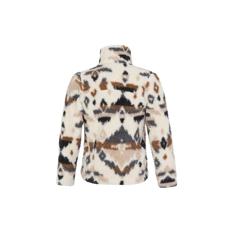 Columbia Color Block Fleece Lined Casual Stand Collar Jacket Women jackets White AR2904-193