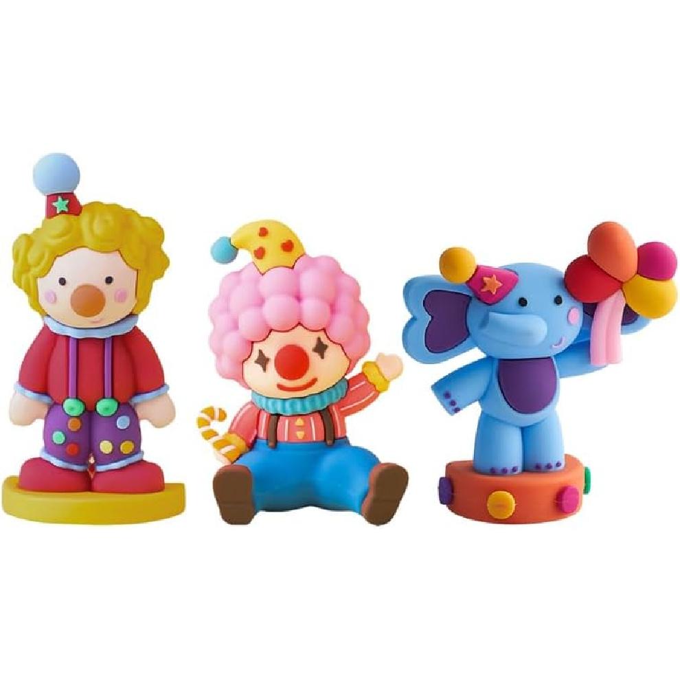 

Алипис 3 шт. Милые мультяшные клоунские украшения, Мини-фигурки клоуна и слона для украшения дома, Цирковые топперы для торта для вечеринок и