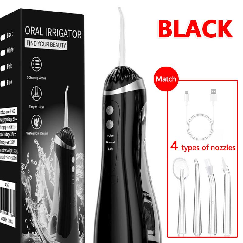 2026 New Electric Water Flosser Oral Irrigator Rechargeable Teeth Cleaner 3 Modes Portable Dental Cleaning for Home Travel Use