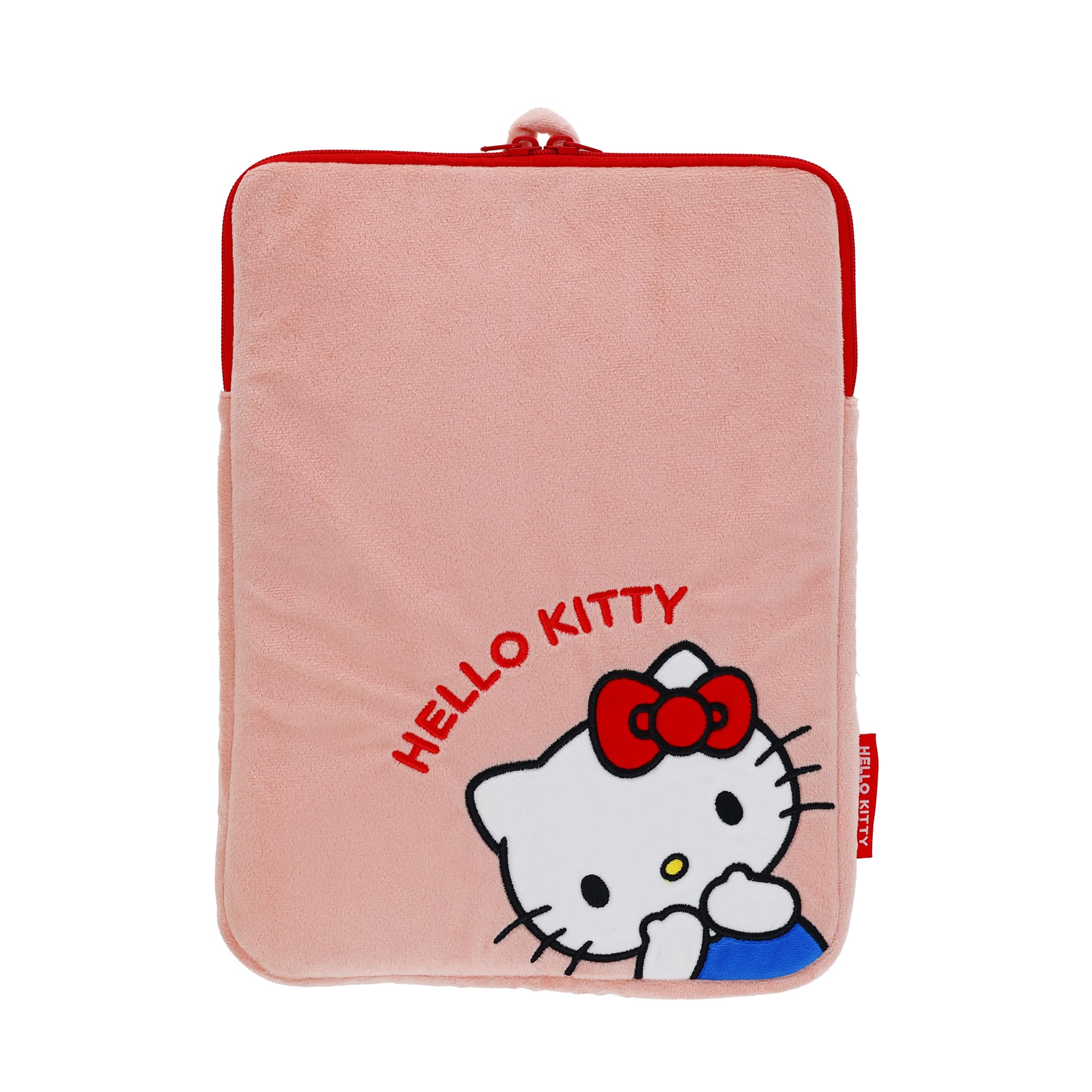 Marushin Tablet Sanrio Hello Fluffy Brushed 3745006300 Case, Kitty, Red, Character, Lining,