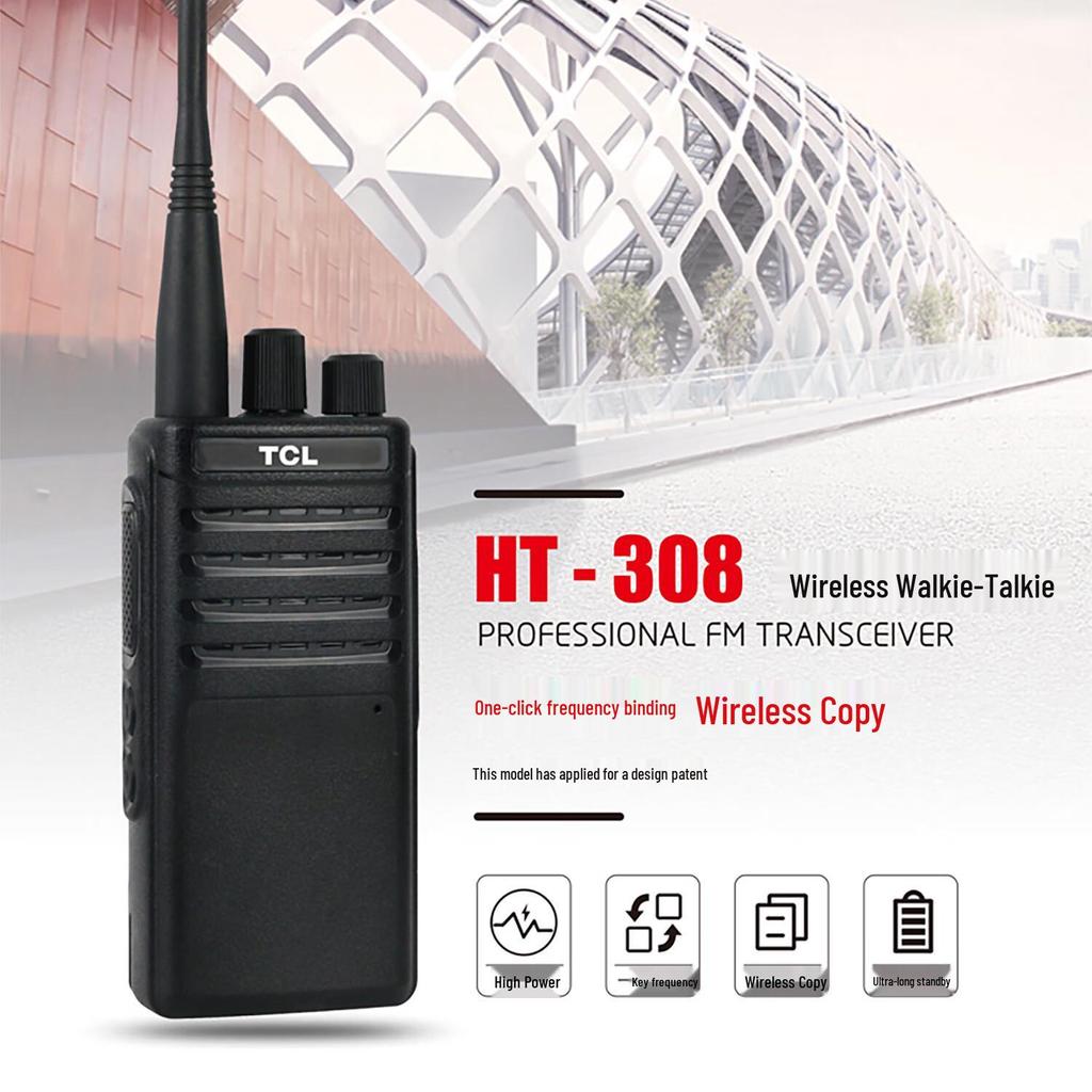 Compatible with TCL HT6/HT8/HT9 Walkie-Talkie for High-Power Outdoor, Basement, Construction, or Hotel Use