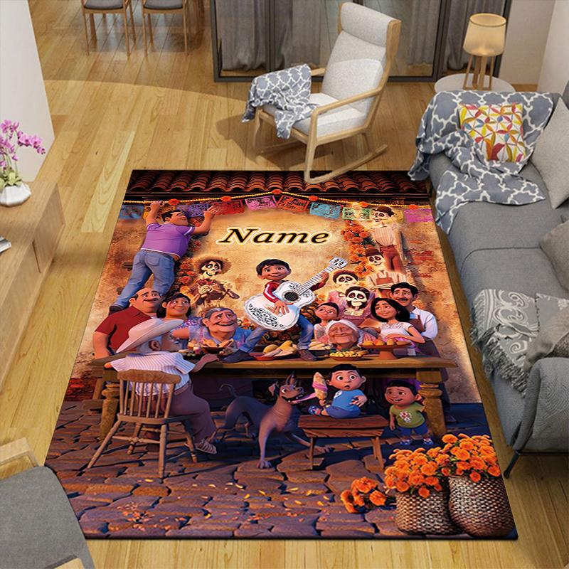 Custom 1Pc Day Dead Celebration Rug Office Carpet Indoor Outdoor Entrance Doormat Nonslip Soft And Comfortable Living Room D91626