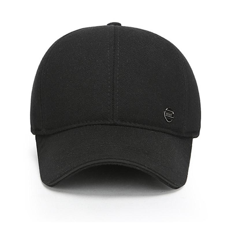 Medelålders och äldre basebollkeps Herr Höst Vinter Utomhus Värmande Öronskyddskeps Sammet Tjock Gammal Man Hatt Keps