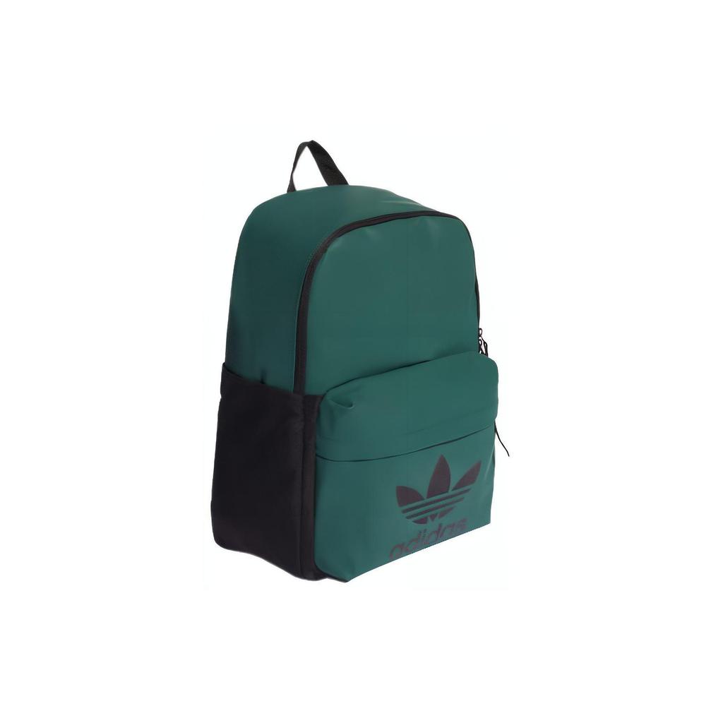 Adidas Originals Adicolor Archive Series Casual Sports Logo Print Zipper TPU Backpack Unisex Backpack Green HE9804