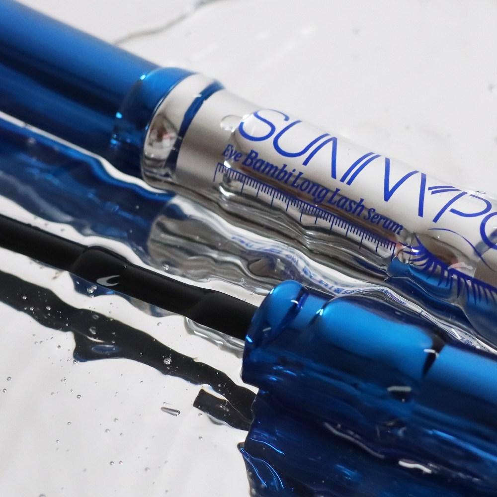 Sunny Pop Eye Bambi Long Lash Serum, Vegan Certified, 2-week Completion, Hypoallergenic Eyelash Nutrition, Extension Eyebrow Care, 2 Pieces, 10ml