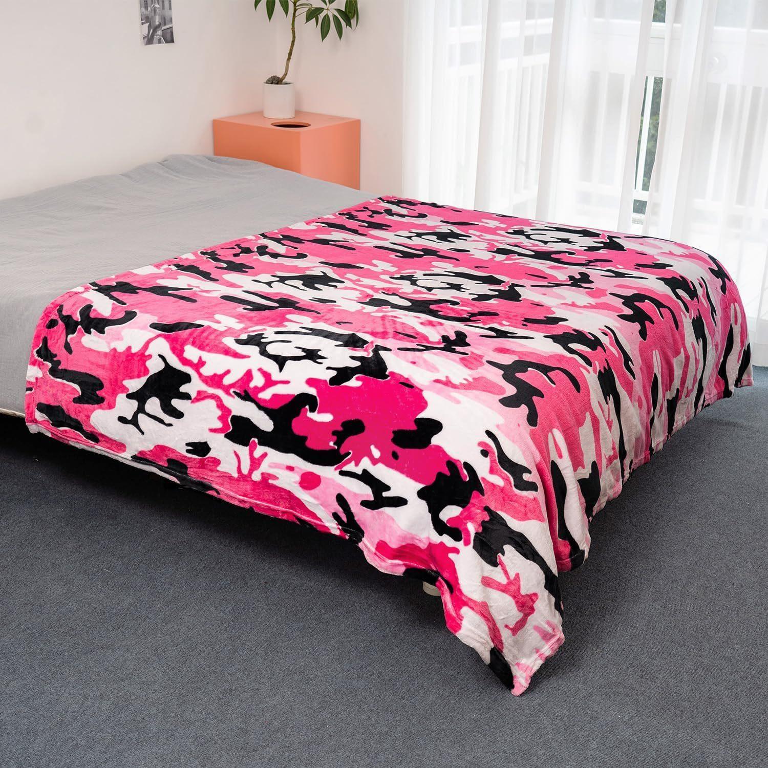 

Camouflage Printed Blanket for Sofa Bed Travel Camping Living Room Office Conditioning Blanket for All Seasons Gifts 75x90cm