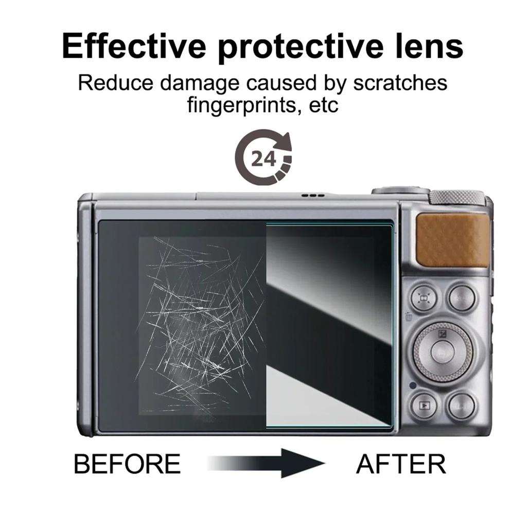 3Pcs For CANON SX740 SX730 Tempered Glass Screen Protector Video Camera Clear 9H Anti-Scratch Protective Film Glass For SX 730 740