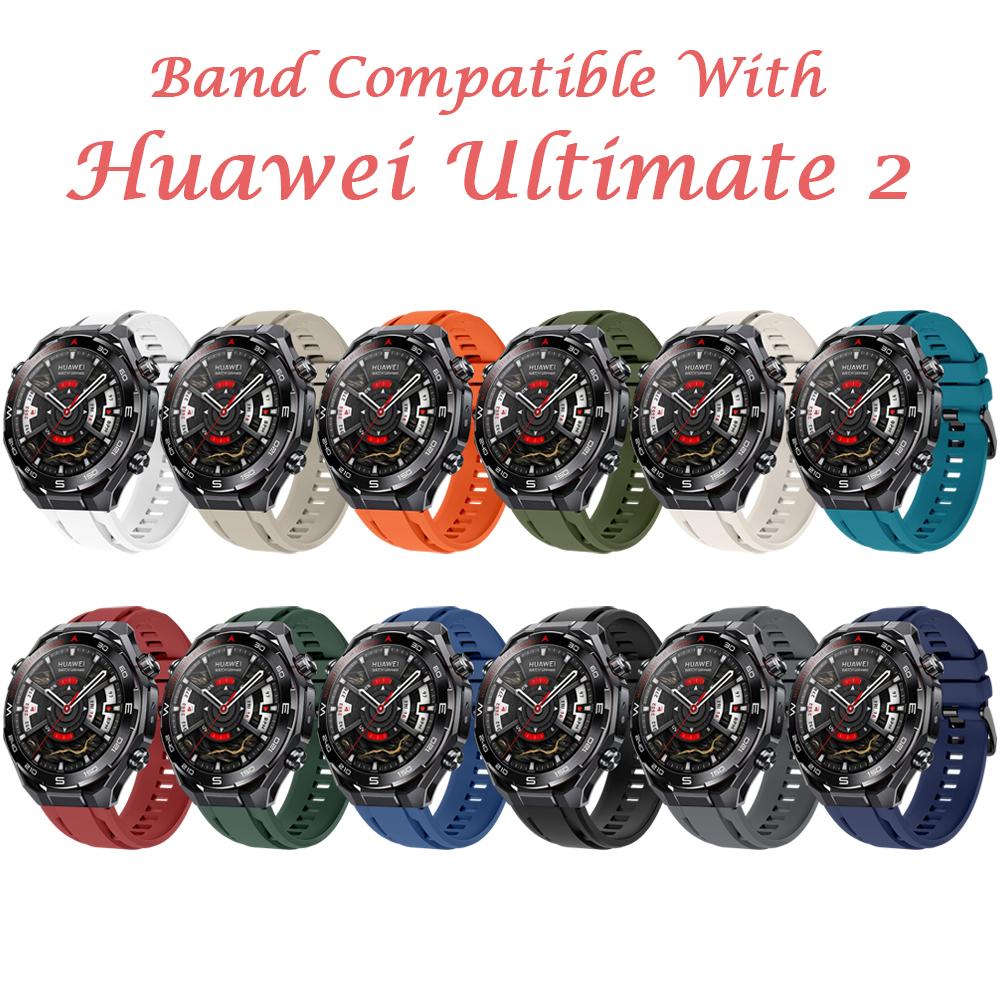 22mm Silicone Band for Huawei Ultimate 2 Strap Sport Men Women Classic Buckle Wrist Band for Huawei GT6 5/6 5 Pro 46mm