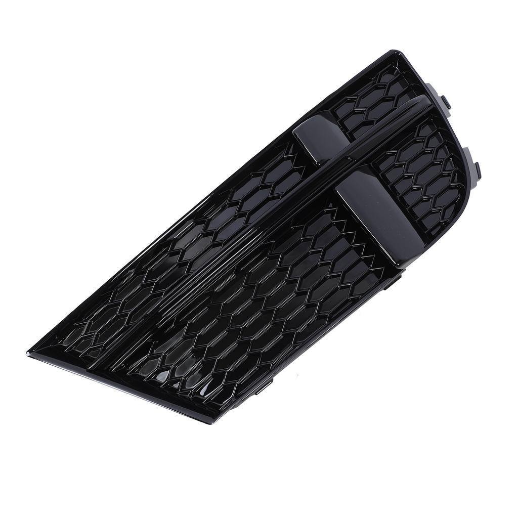 Front Bumper Fog Light Grille Glossy Black Side Bumper Fog Lamp Cooling Air Grill for A3 8v Sedan
