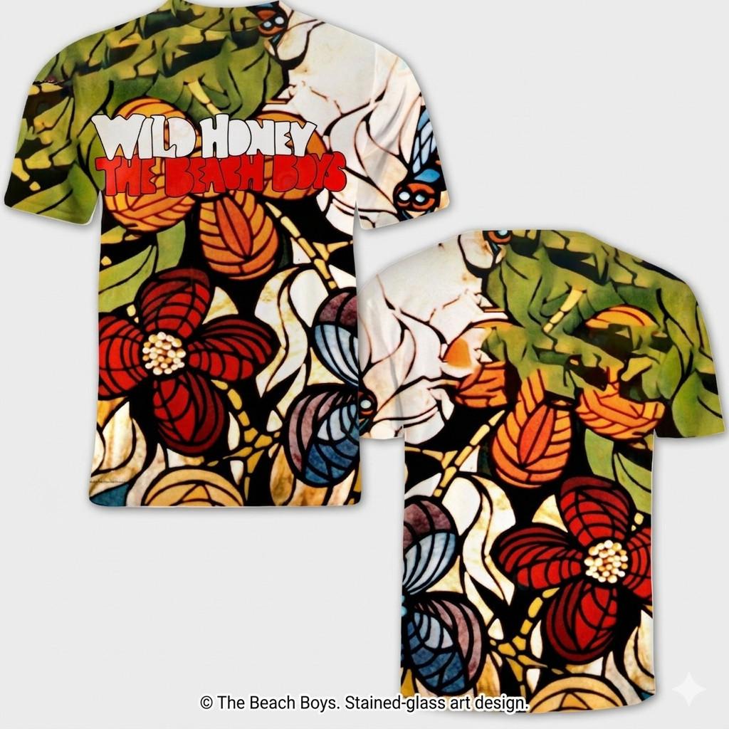 Wild Honey Album New AOP T-Shirt The Beach Boys EG490 S