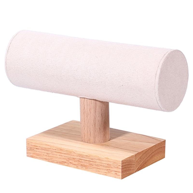 Wood Bracelet Display Stand Stylish Jewellery Holder Jewelry Storage Organizer for Wristchain Bangles Accessory Rack