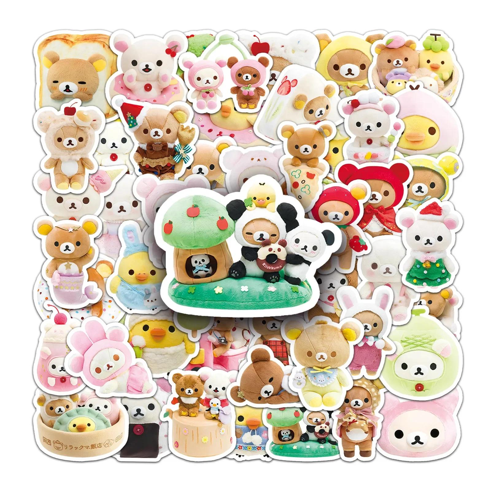 

2025 54Pcs Cute Cartoon Lazybear Stickers Graffiti for Scrapbook Laptop Phone Luggage Skateboard Decals Sticker Toy Gift
