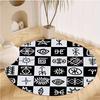 S Egyptian Symbols Round Rug Nonslip Area Rug Office Chair Mat Carpet For Living Room Bedroom Home Decor