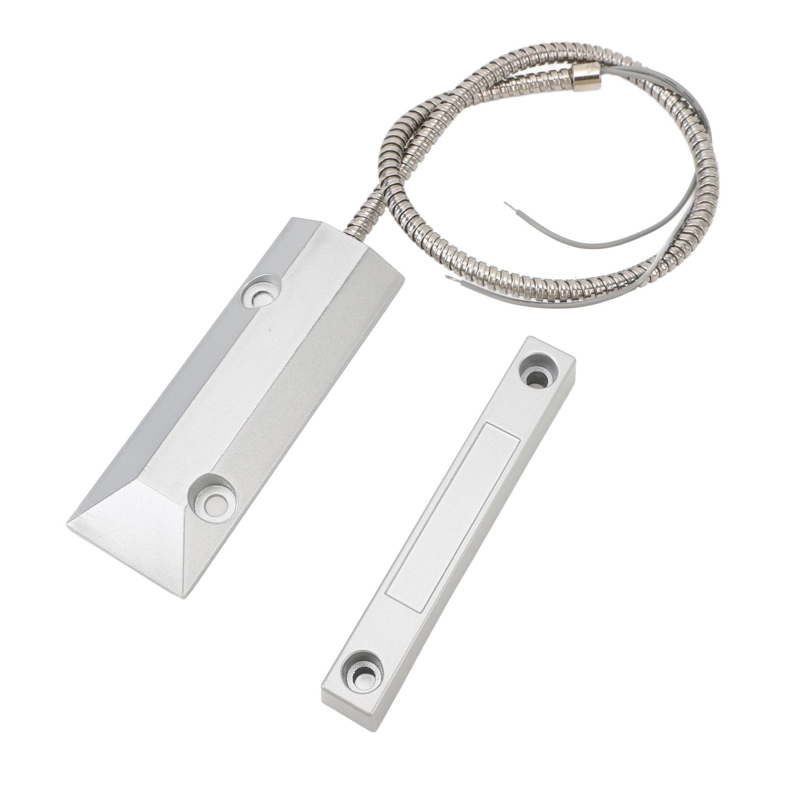 

Door Magnetic Contacts Switch Sensor NC Type Zinc Alloy Sensitive Sensor Window Alarms for Home Security Garage
