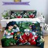 Anime Characters River Print 3Pcs Bedding Set,Duvet Cover with 2 Bedro,Pillowcase Home Birthday Gift