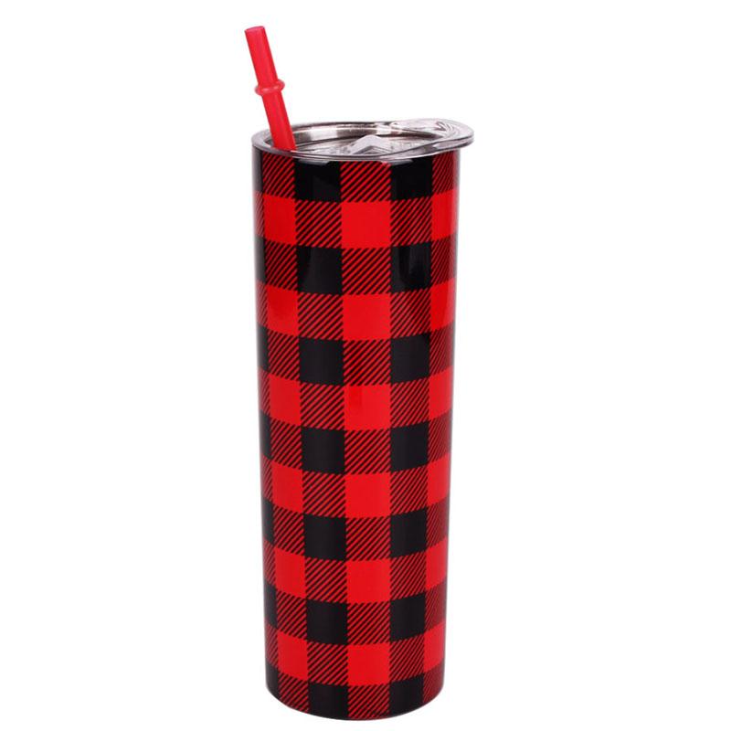 20Oz Straight Cup Skinny Car Mug Tumber 304 Stainless Seel Thermos Insulation