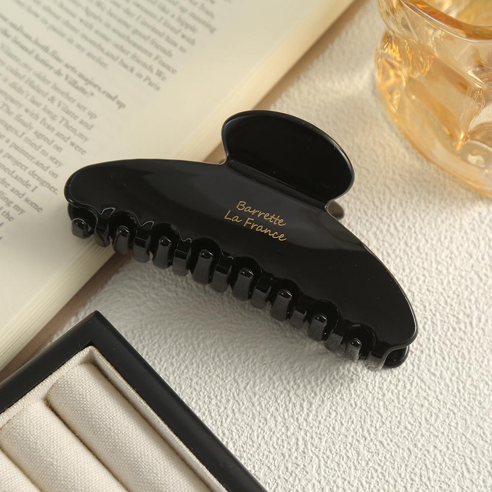 

High-Quality Solid Color Twill Mermaid Acetate Shark Hair Clip