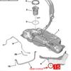 Peugeot/Citroen Fuel Tank Clip for Models 206, 307, 308, 3008, C4 Picasso, C5, C6