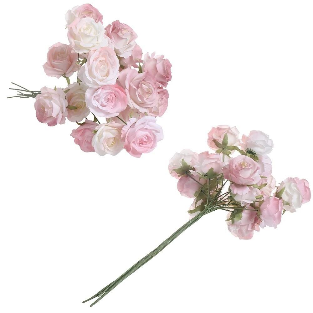 Vintage Simulated Rose Bouquet Silk Rose Artificial Flowers Simulation Flowers  Photography Props
