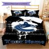 Name Custom Vancouver Canucks Pattern Bedding Set Quilt Cover Pillowcase Home Decor Gift (1 * Duvet Cover + 2 * Pillowcase, Without Core)