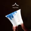 Ice Jade Porcelain Tea Cup - Hand-painted Masterpiece for Personal Use with Gift Box Packaging