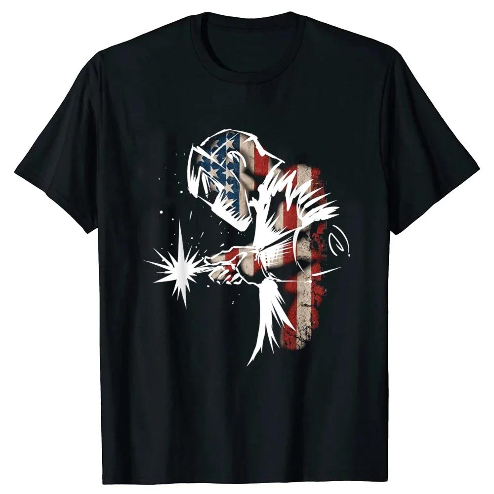 Welder Graphic Tee Unisex Cotton Short Sleeve TShirt Welding Legend Casual Top S