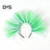 Mardi Gras Glitter Headband for Women Carnival Hairband Costume Accessories Mesh Hair Clip Headpiece for Women Children