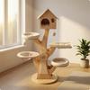 Treehouse Feline Structure Hanging Nest Pet Furniture Gabled Roof