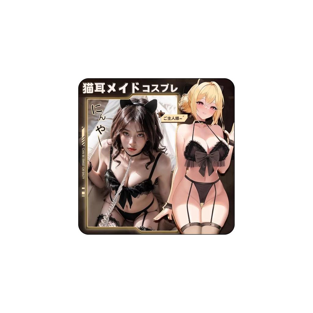 LIKENNY Cat Ear Maid Cosplay Sexy Lingerie Cute and Erotic Underwear with Fluffy and Exposing and Moe Cosplay Costume for and Photo Shoots Women's