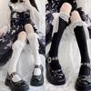 Japanese Jk Skinny Legs Lace Lolita Socks Women's Bow Lolita Mid Tube Calf Socks Spring Autumn Winter
