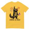 Feral Free Funny Patriotic Racoon Feral And Free 4th July TShirt