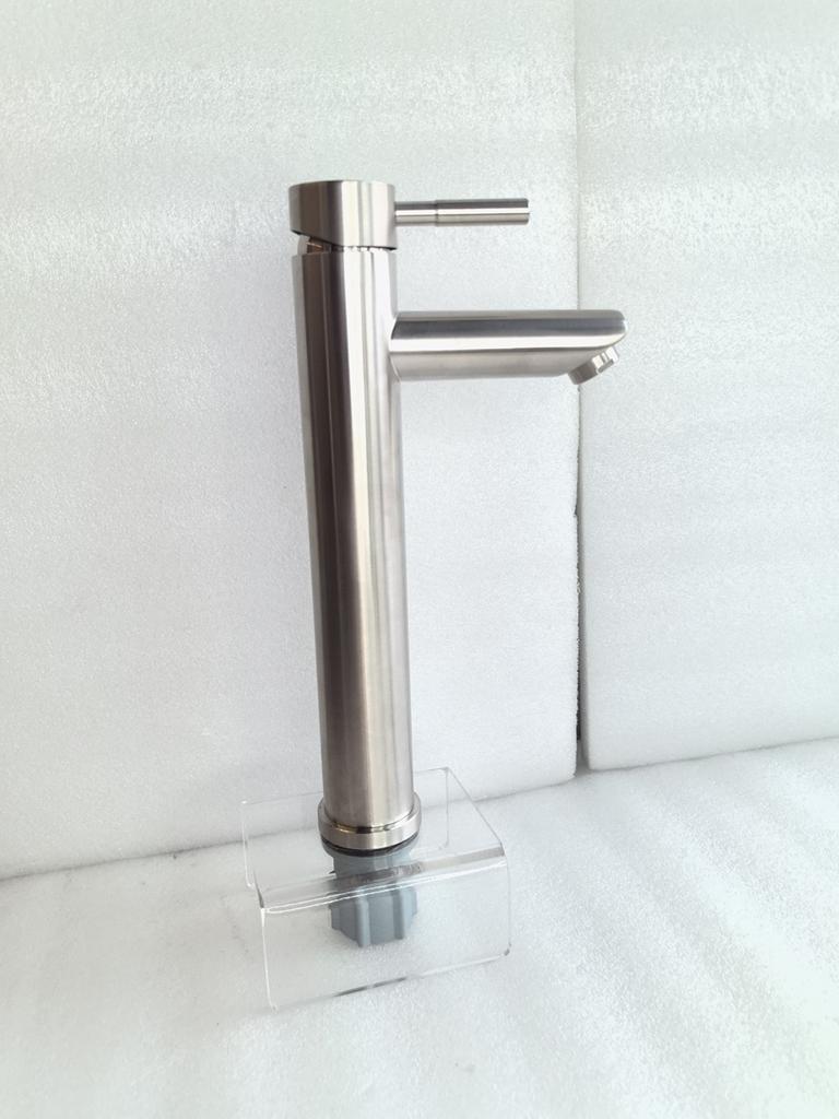Single Handle Stainless Steel Bathroom Water Mixer Faucet High Quality Tall Basin Faucet
