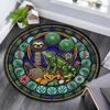 Aquatic Life Mandala Round Area Rug Under Office Chairs Bedroom Living Room Home Decor
