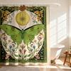 1Pc Butterfly Flower Printed Waterproof Shower Curtain Multi Size Partition Privacy Hanging Curtain Fashion Bathroom Decoration