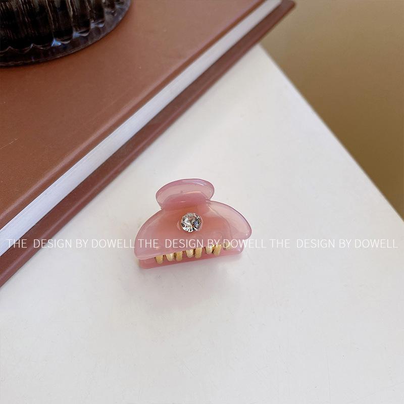 Attractive Rhinestonestudded Acetate Hair Claw Clip For Womens Look Casual