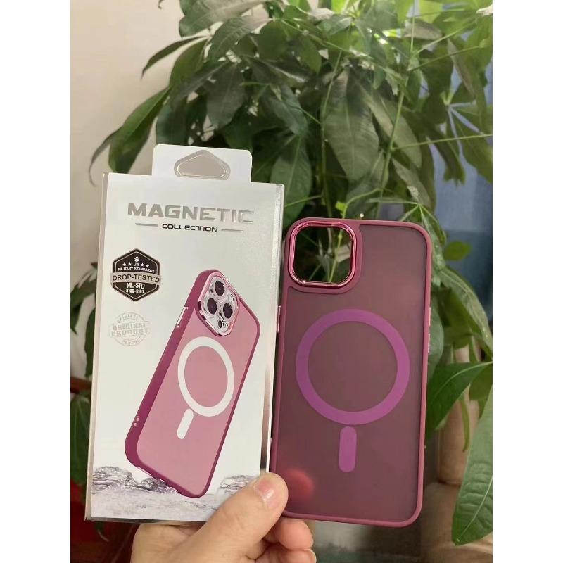 Anwendbar auf iPhone16Pro Goldschild Magnetische Saugkraft 15plus Anti-Hautgefühl Großes Loch X/xs Schutzhülle