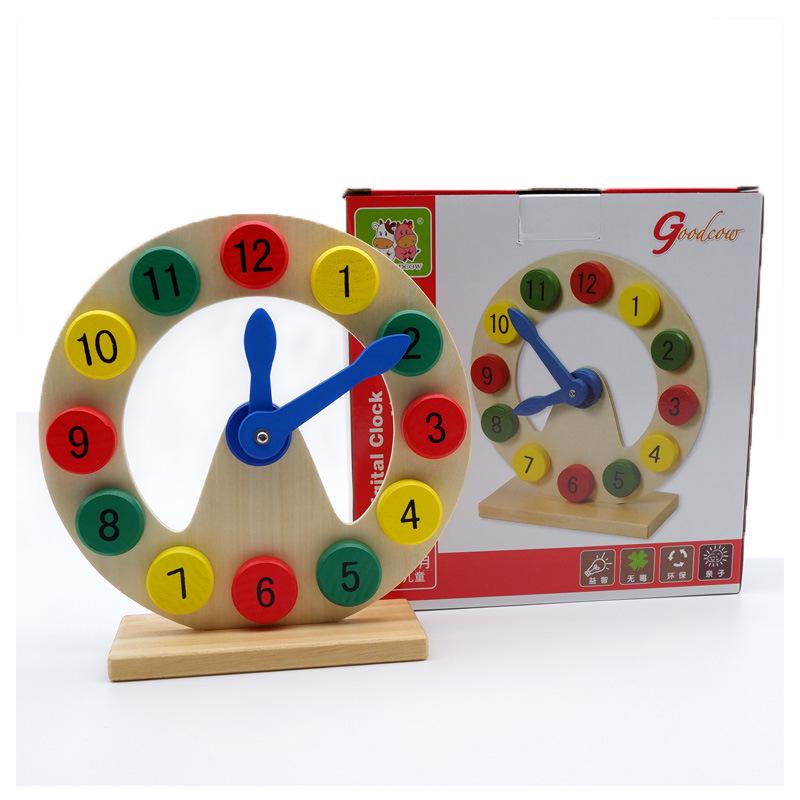 Montessori Educational Clock: Early Learning Math and Number Recognition Toy for Children
