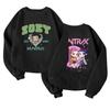 Children's Fashionable Lightweight Long-sleeved Round Neck Pullover With Pockets Printed Pullover