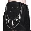 Hip Hop MoonPunk Side Chain On Jeans Pants Handbag for Girls Multilayer Body Chain Trousers Street Clothing Jewelry