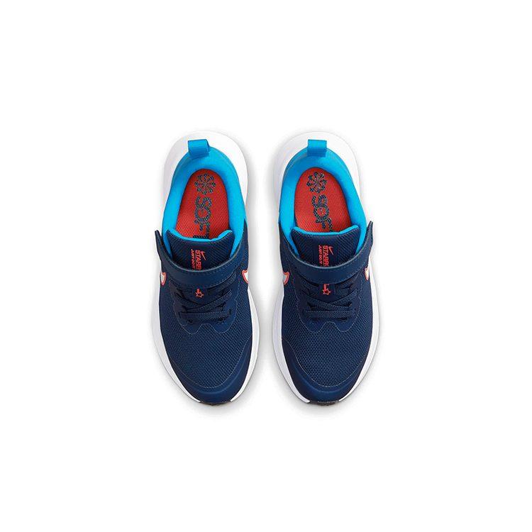 Nike Star Runner 3 Mesh Anti Kick Cushioning Anti Kick Cushioning Low Top Kids' Running Shoes Blue Orange DA2777-401